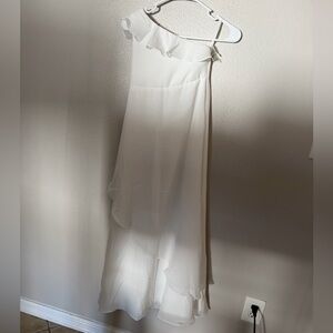 JJ’s House Junior size 8 One Shoulder Ruffled Wedding/ Special occasion dress